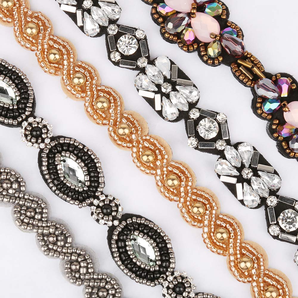 Bandeaux Teenitor élastiques avec strass pour cheveux faciles à porter.