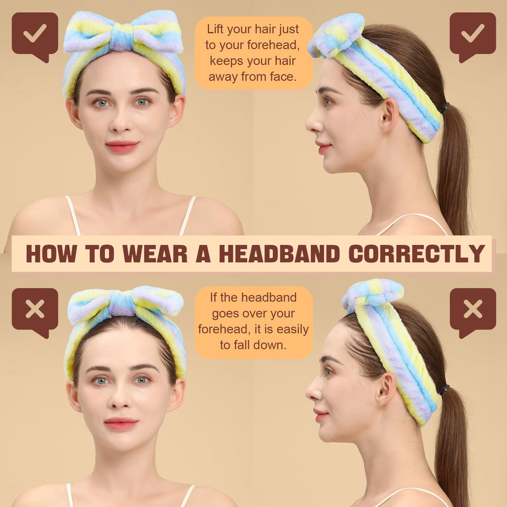Teenitor Bandeaux Spa extensibles, accessoire cheveux pour toutes les tailles.
