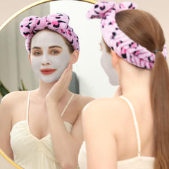 Teenitor Bandeaux Spa imprimé fraises, parfait pour maquillage sans irritations.