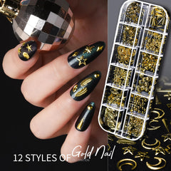 Teenitor bijoux-ongles-dorures-12-styles : designs variés et élégants pour un look chic