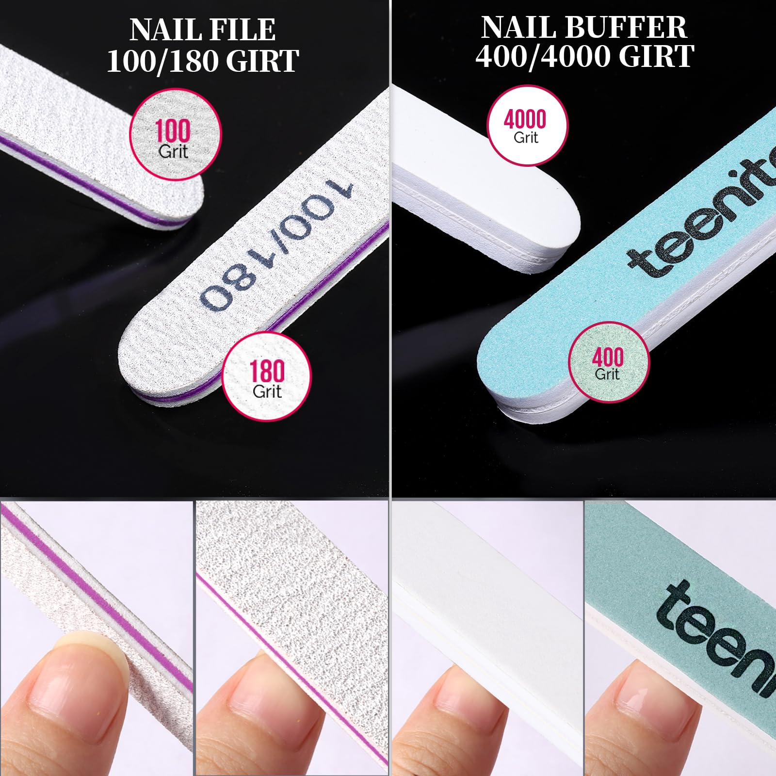 Teenitor boite accessoires ongles rangement pratique et prêt à l’emploi