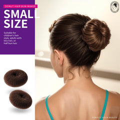 Teenitor chignon donut moyen adapté aux adultes et cheveux moyens.