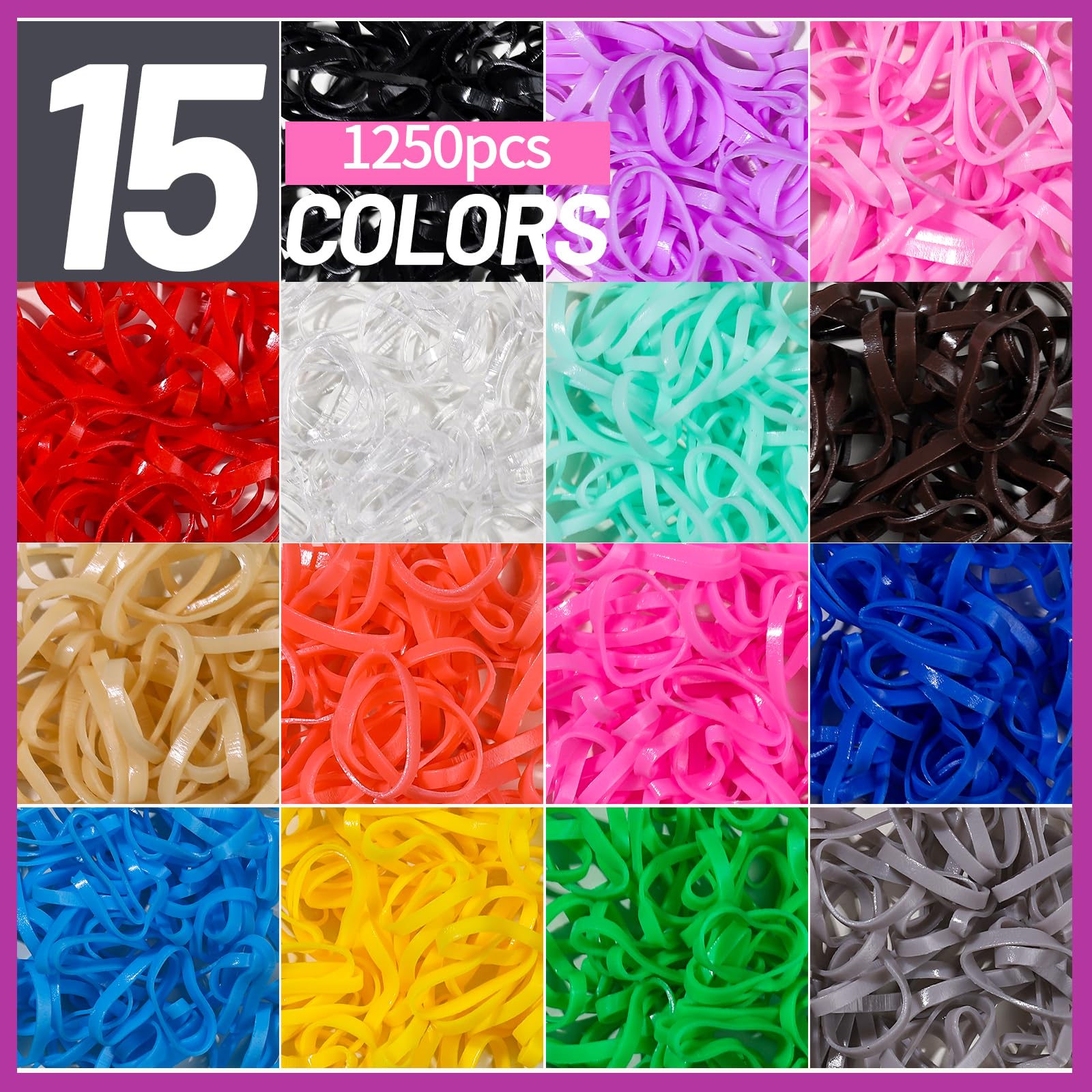 Teenitor clips papillon mini 68 pièces, touche colorée pour cheveux.