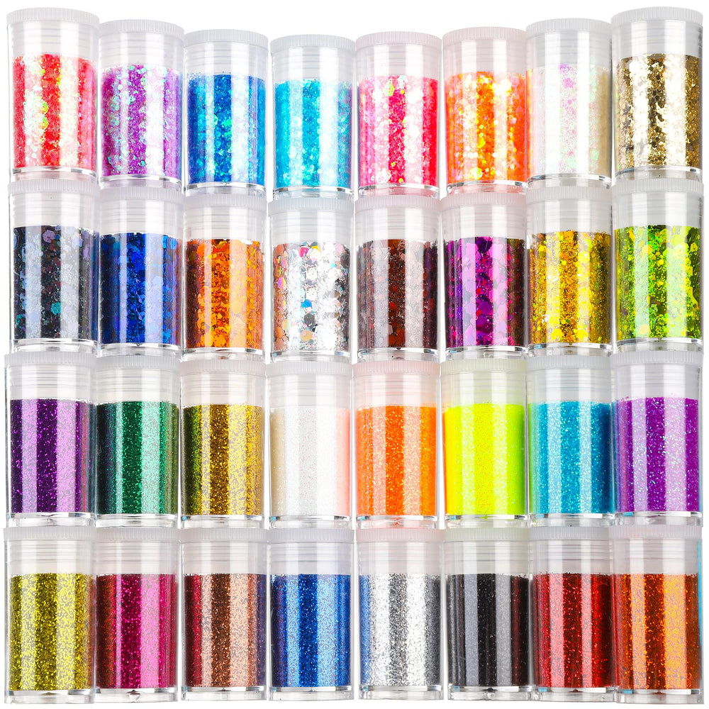 Teenitor coffret paillettes fines et grosses pour ongles.