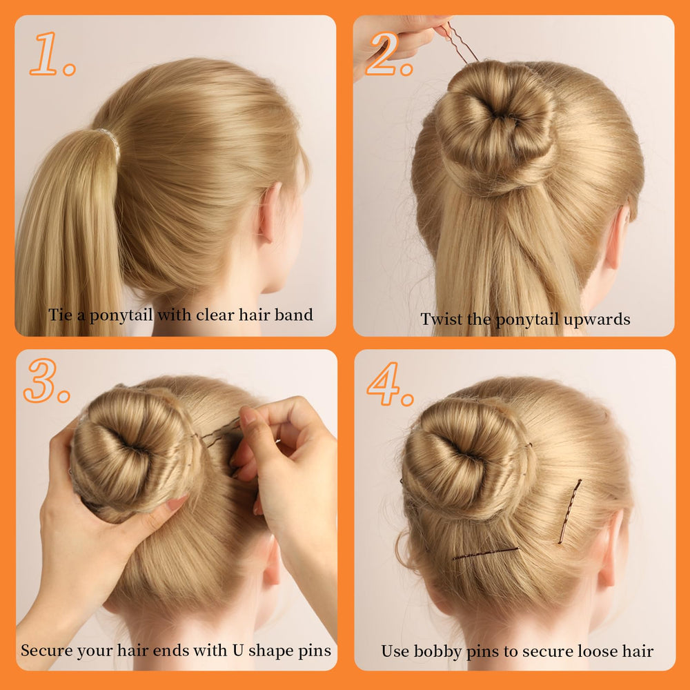 Coiffure haute facilitee avec pinces Teenitor pour chignons.