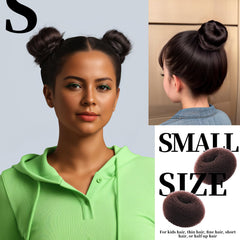 Teenitor anneau chignon petit, parfait pour enfants et cheveux fins