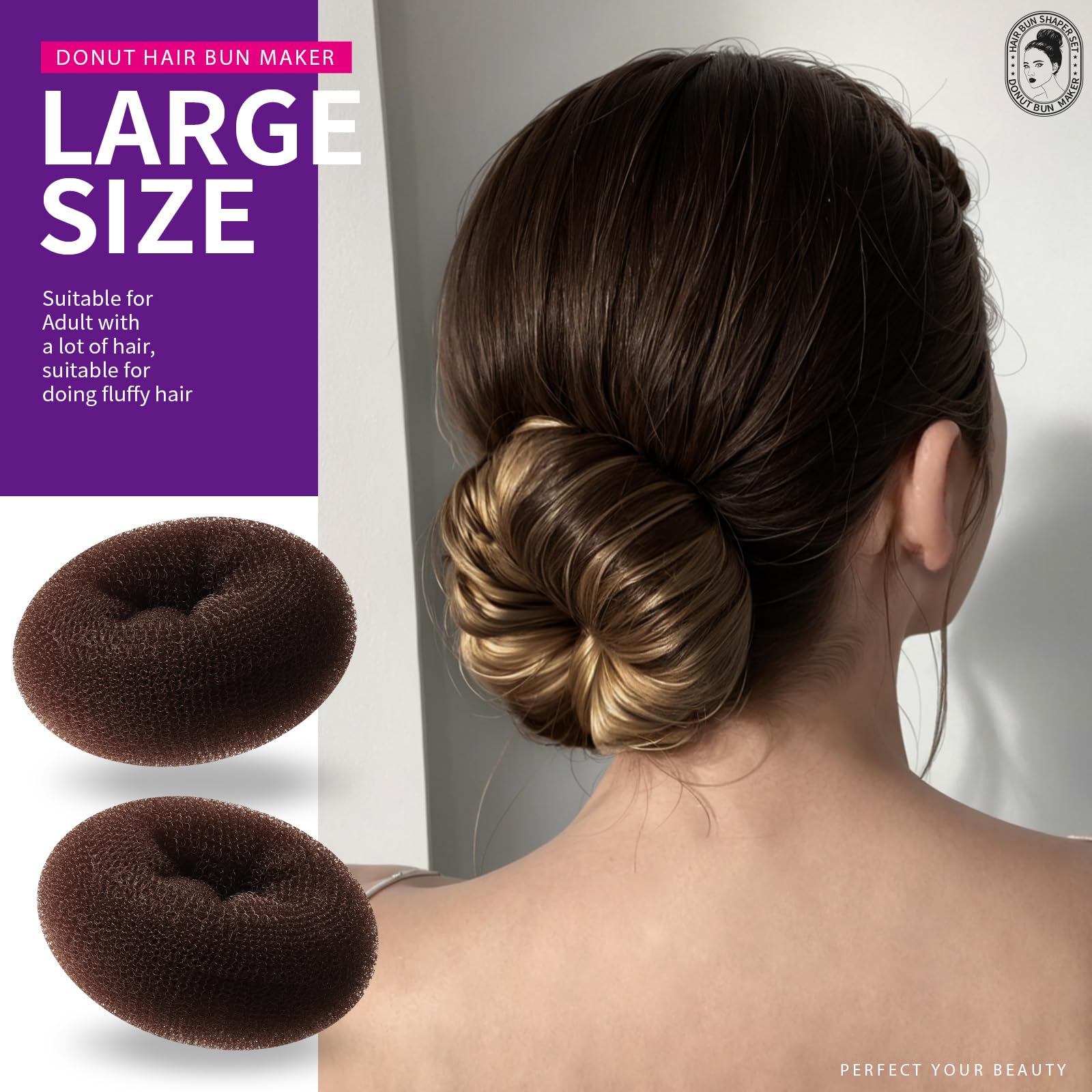 Élastiques Teenitor 5 unités pour fixer le chignon rapidement.