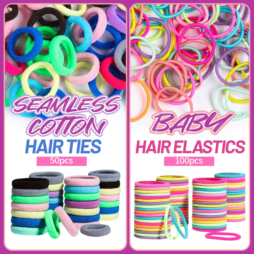 Teenitor elastiques coton sans couture, douceur sûre pour tous types de cheveux.
