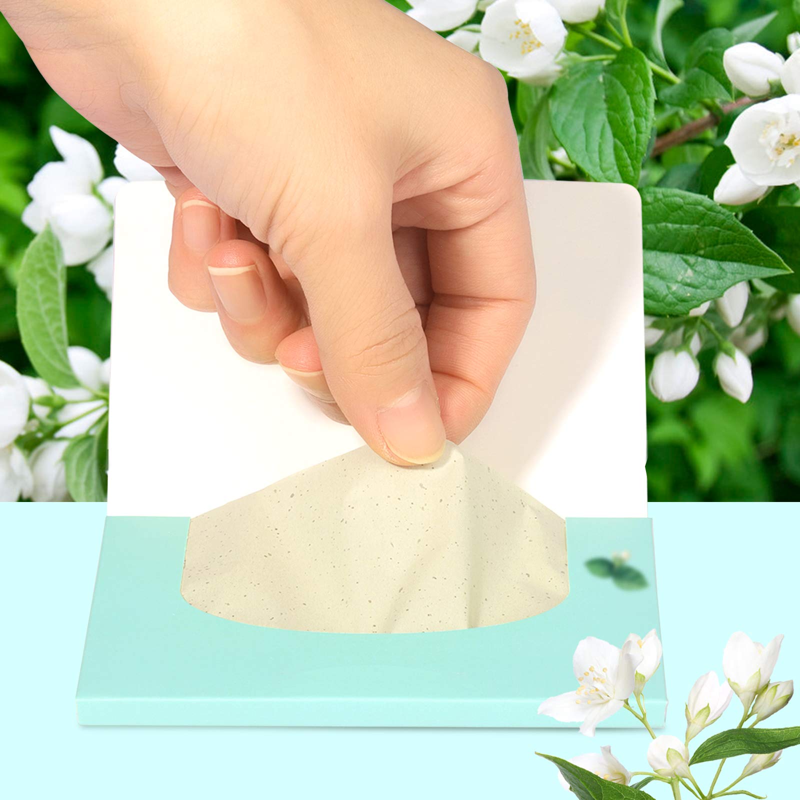Teenitor emballage pratique de 1000 feuilles absorbantes jasmin.