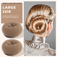 Teenitor ensemble anneau-chignon moyen pour chignons élégants du quotidien.