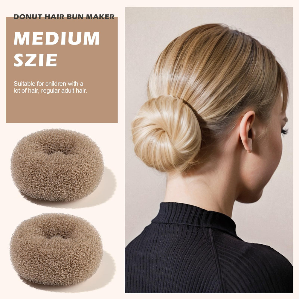 Teenitor ensemble anneau-chignon petit parfait pour queues et mini-chignons.