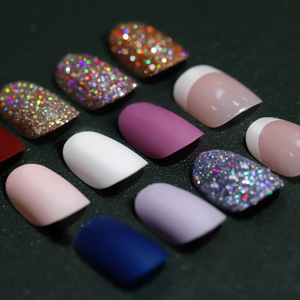 teenitor ensemble d'ongles presse-matte, kit complet pret a poser rapidement.