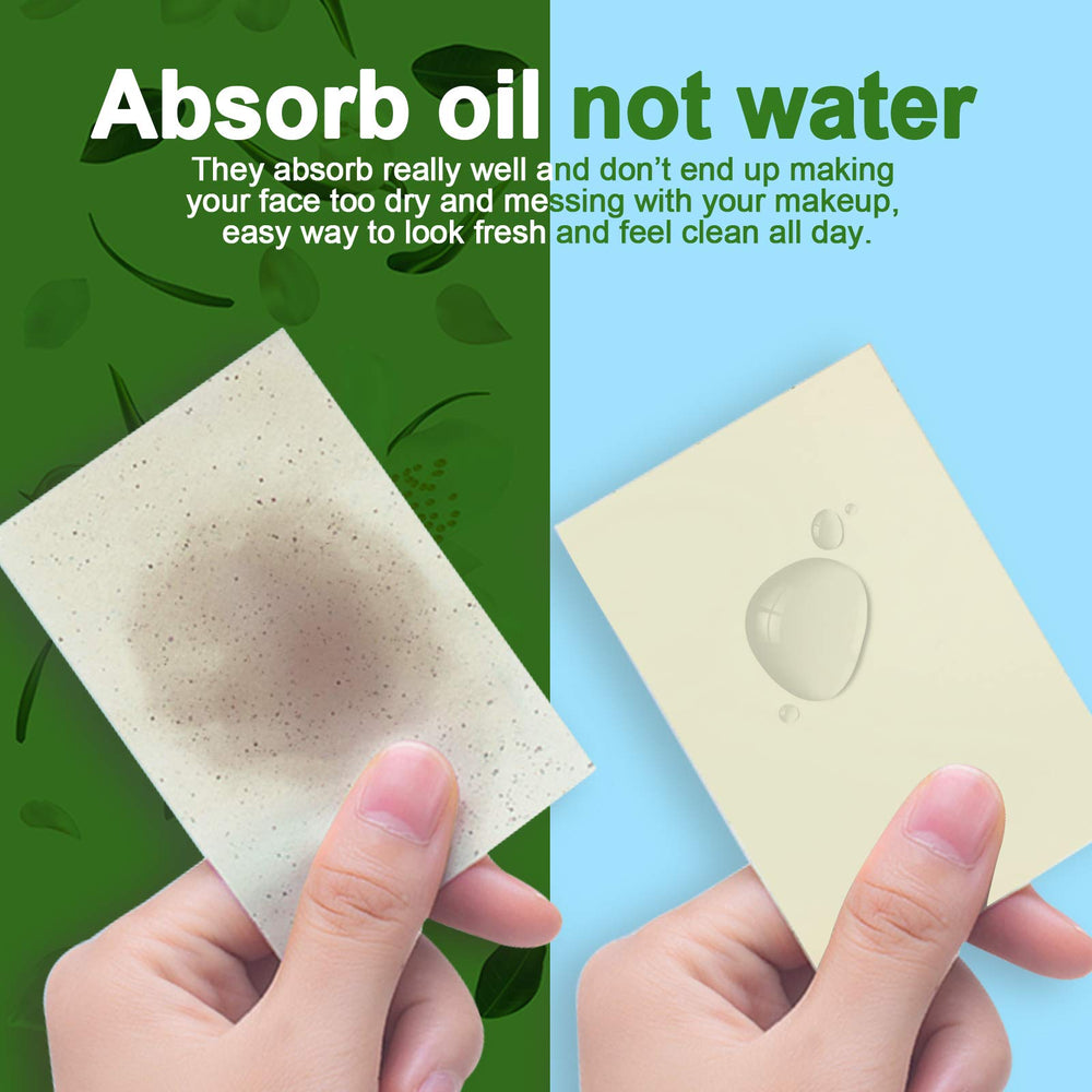 Teenitor feuilles absorbantes pour peau grasse, maquillage restant intact.