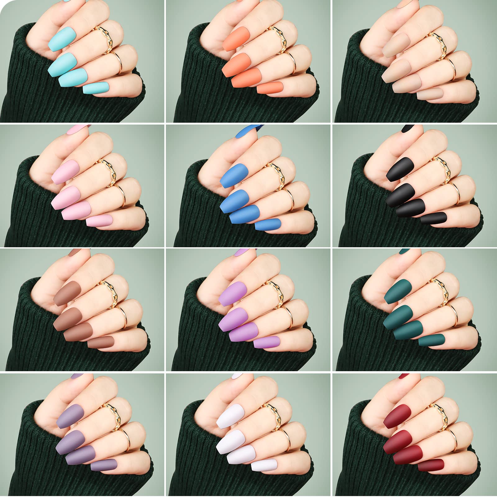 Teenitor feuilles paillettes adhésives pour éclat rapide sur les ongles.