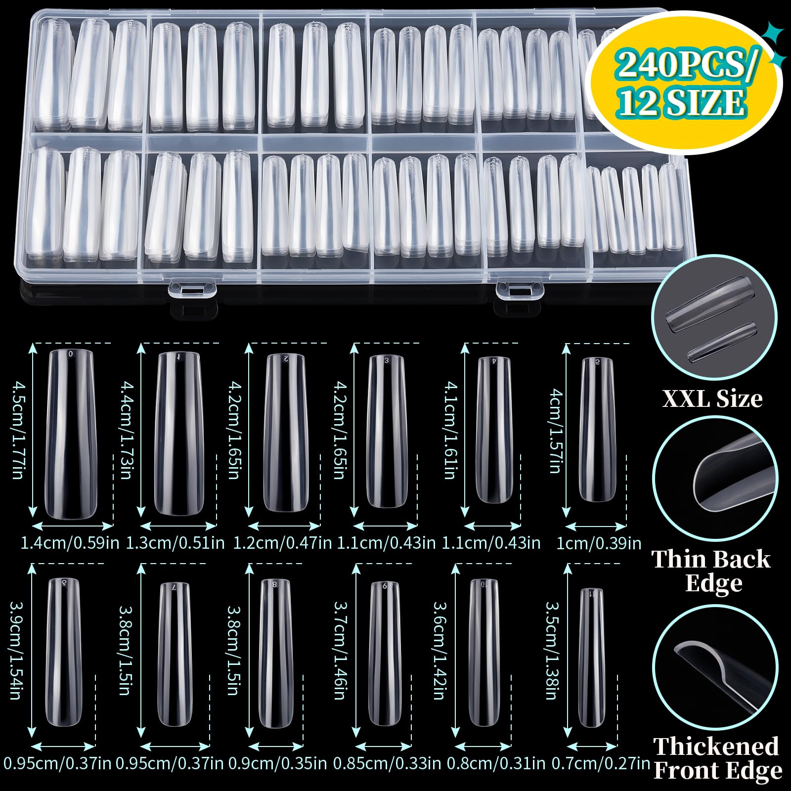 Kit décorations Teenitor pour ongles avec pierres et perles.