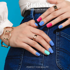 Ongles Teenitor kit liquide colle: pose rapide et fiable.