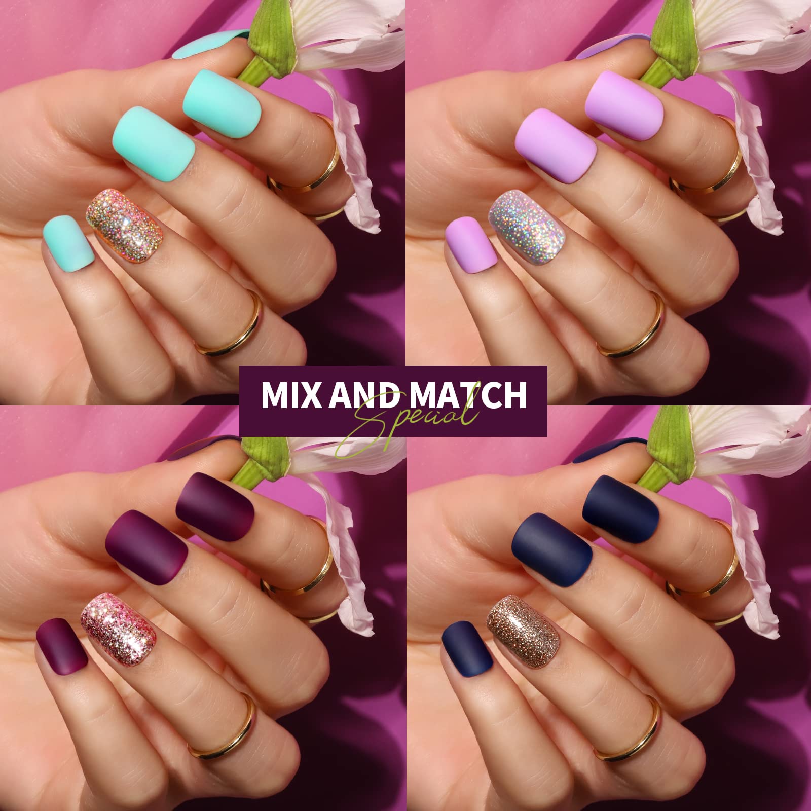 Teenitor matte nails close-up showing smooth finish and snug fit.