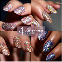 teenitor ongles-paillettes pour un effet glamour en soiree.