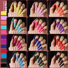 Ongles Teenitor à poser finition matte avec 24 couleurs pour assortir le style.