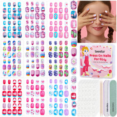 Teenitor onglets adhésifs enfant design fleurs, application rapide et amusante.