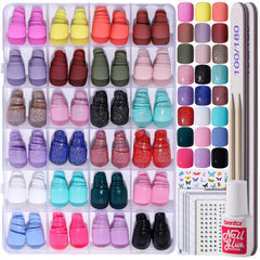 Ongles Teenitor courts carrés fini mat, look élégant.