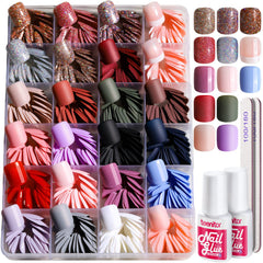Ongles Teenitor carrés courts mats pour un look naturel et durable.