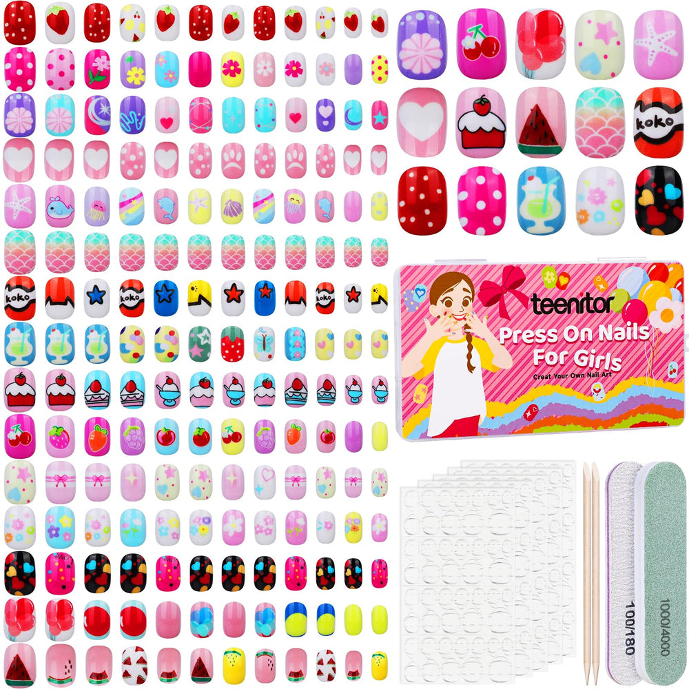 Teenitor: ensemble d’ongles pour enfants, collection 360 pièces pour varier les tenues.