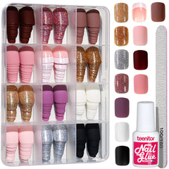Teenitor ongles à finition matte pour un look discret et élégant.