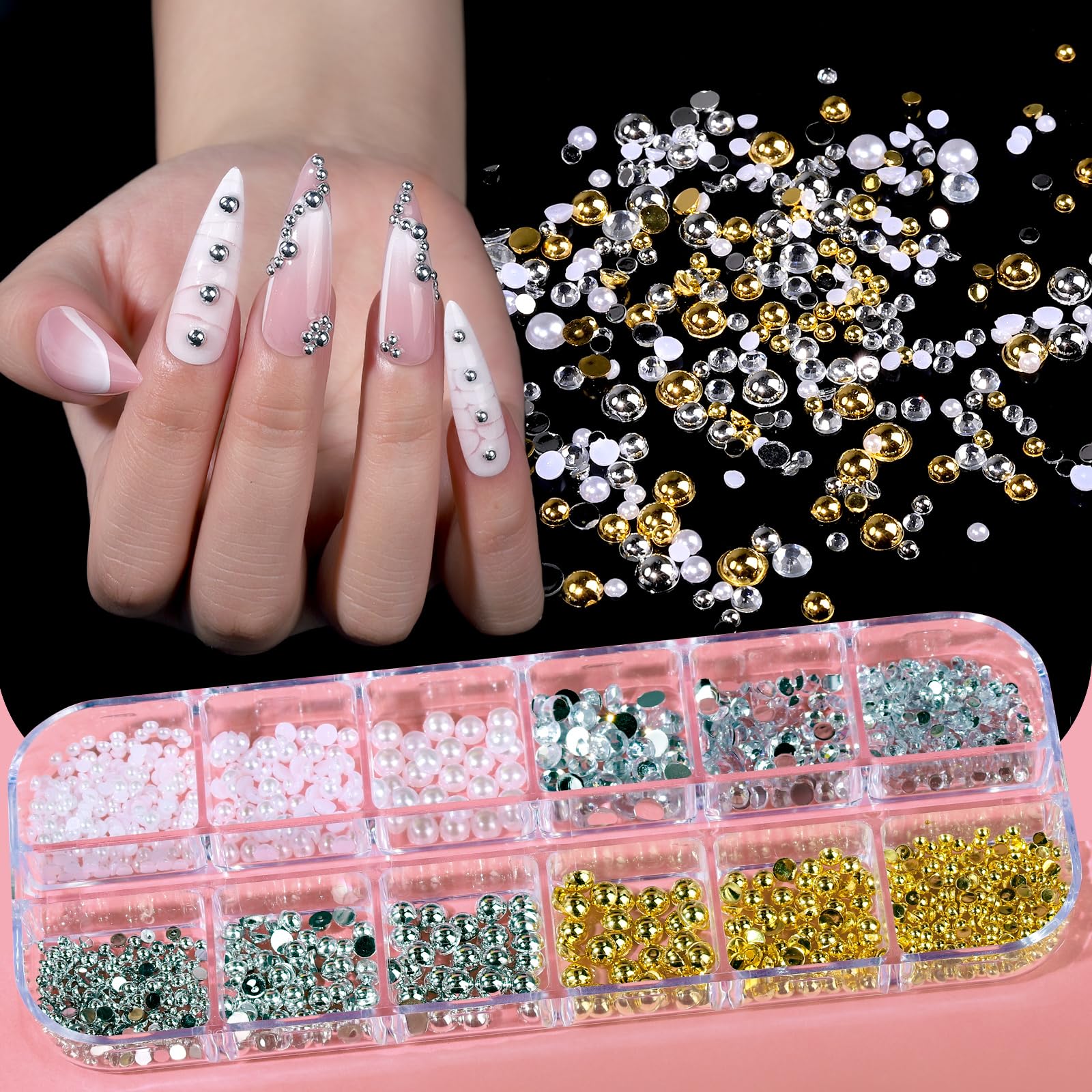 Teenitor paillettes holographiques chrome : éclats multi-reflets pour designs uniques.