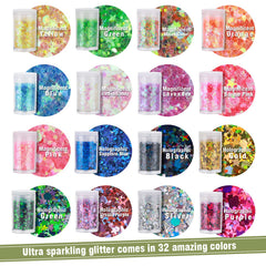 Paillettes Teenitor pour ongles avec application facile sur ongles naturels ou artificiels.