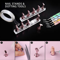 Teenitor perles blanches et dorées pour accents élégants sur ongles.