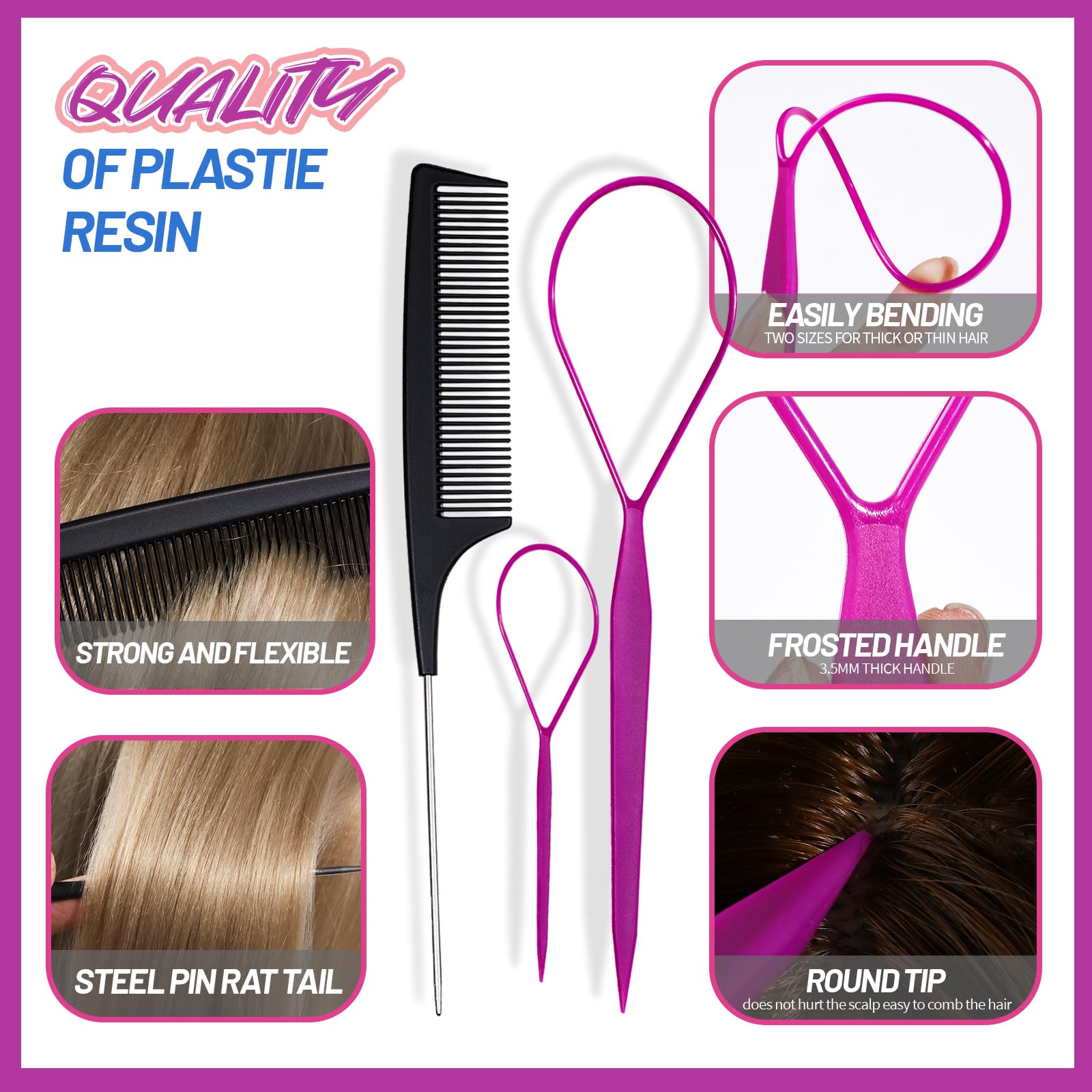 Teenitor pinces cheveux colorées 32 pièces, fixation rapide et sûre.