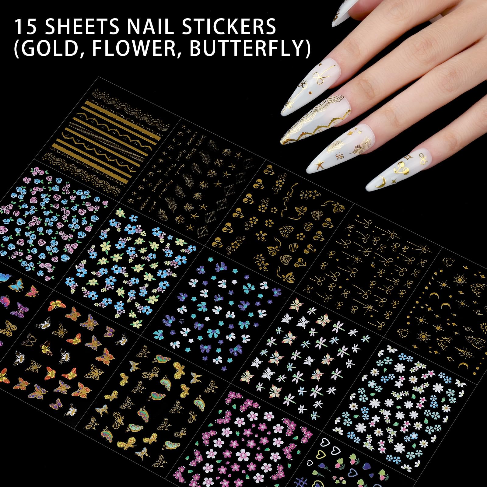 Teenitor pinces ongles et crayon cire pour pose et placement précis.