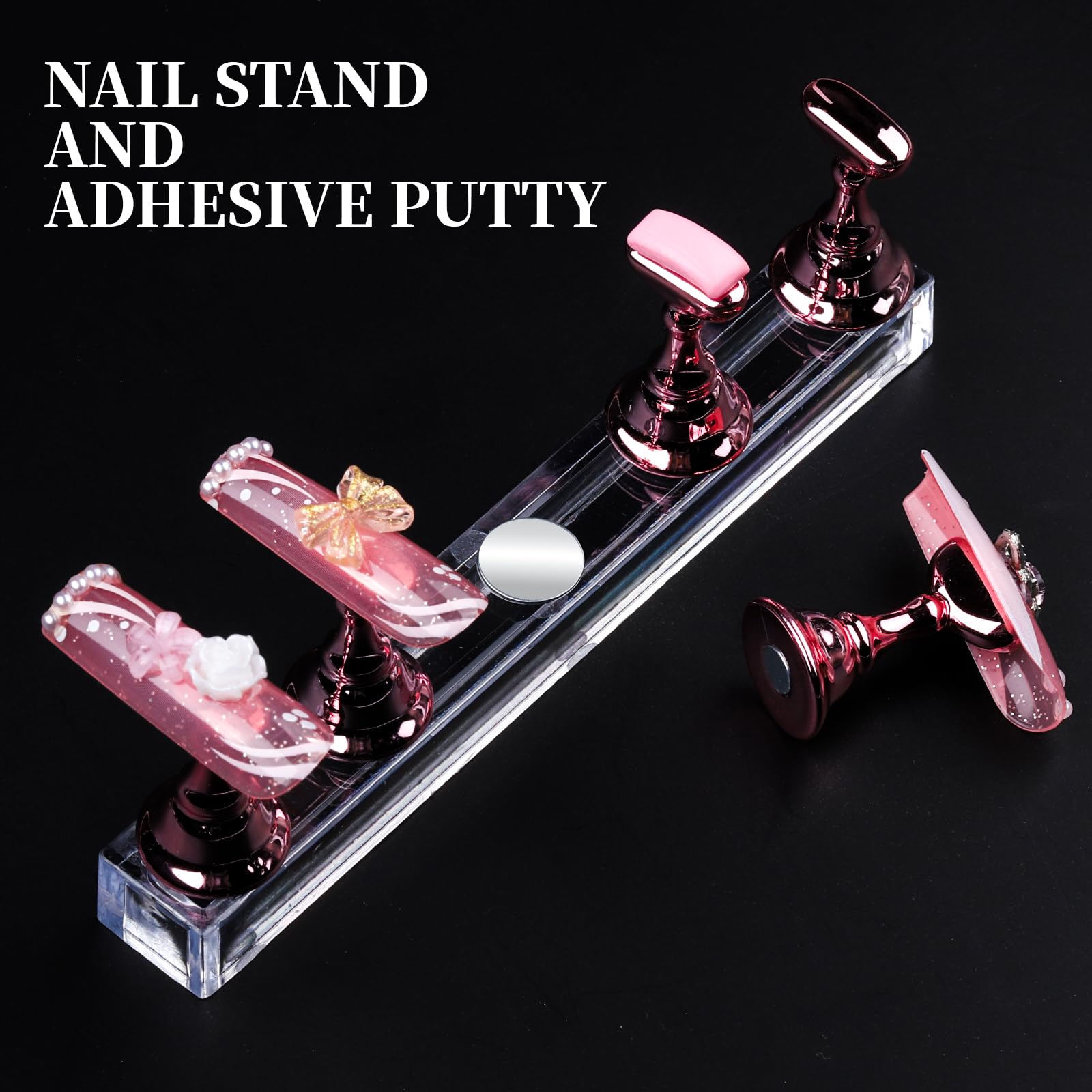 Teenitor support d’ongles magnétique pour pratique du nail art