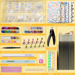 Plan rapproché des présentoirs à ongles Teenitor avec socles amovibles pour organiser vos créations.