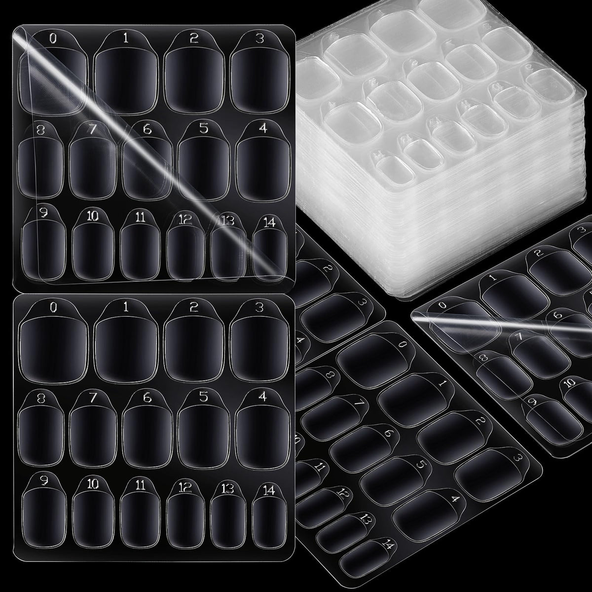 Teenitor tabs adhésifs ongles 900 pièces, pose rapide et pratique