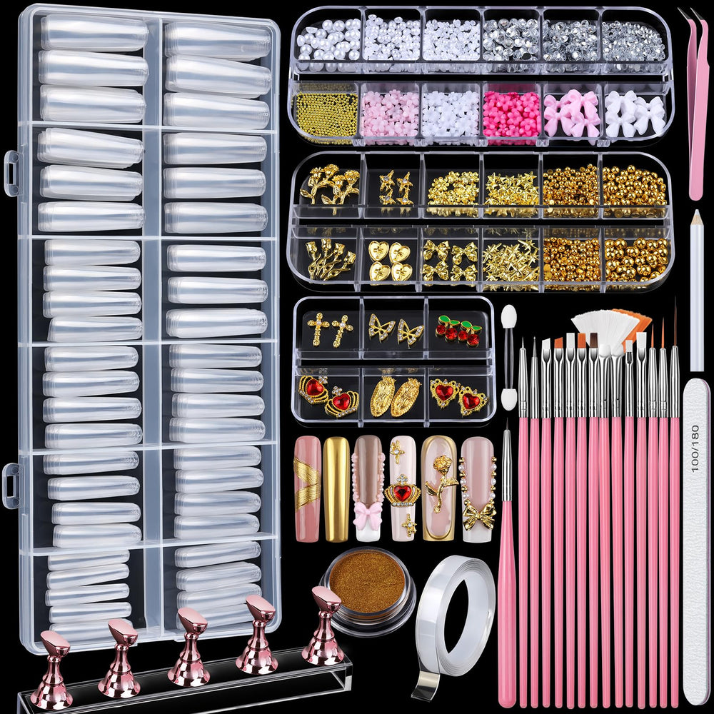 Ongles Teenitor carrés XXL prêts pour extensions.