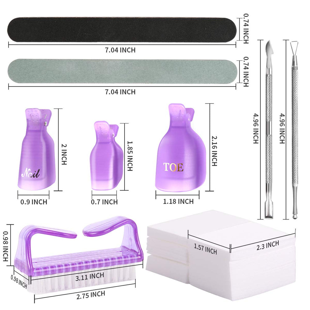 Teenitor tampons-dissolvant facilitent le retrait propre et rapide sans papier aluminium.