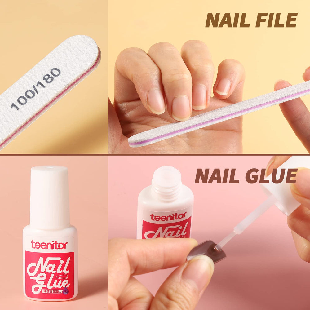 Tenue potentielle prolongée des ongles Teenitor après application.