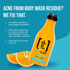 Extrait d'orange tropical Teenology, ingrédients naturels pour hydratation et douceur.