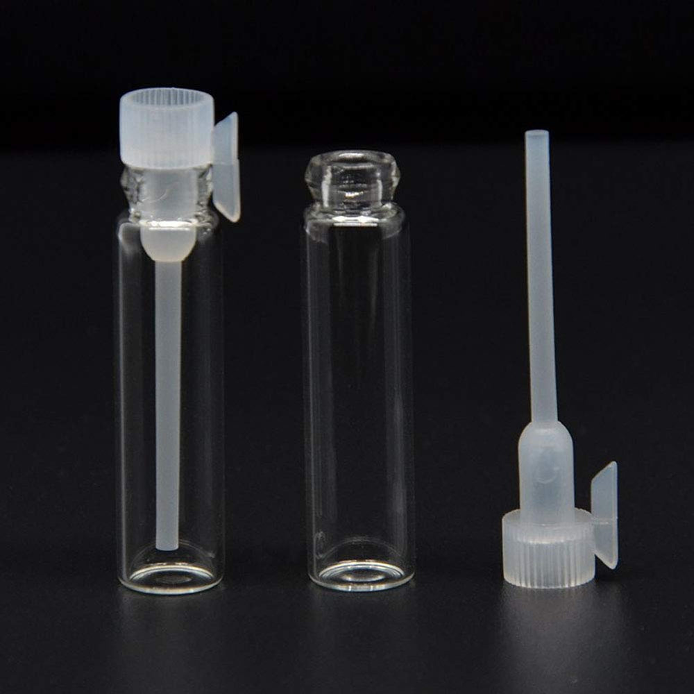 Teensery kit bouteilles échantillon en verre 1ml réutilisables, parfait pour cadeaux et bricolage.