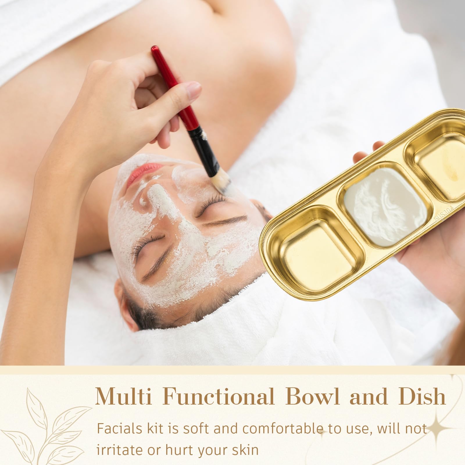 Utilisation polyvalente pour masques, nettoyants et lotions.
