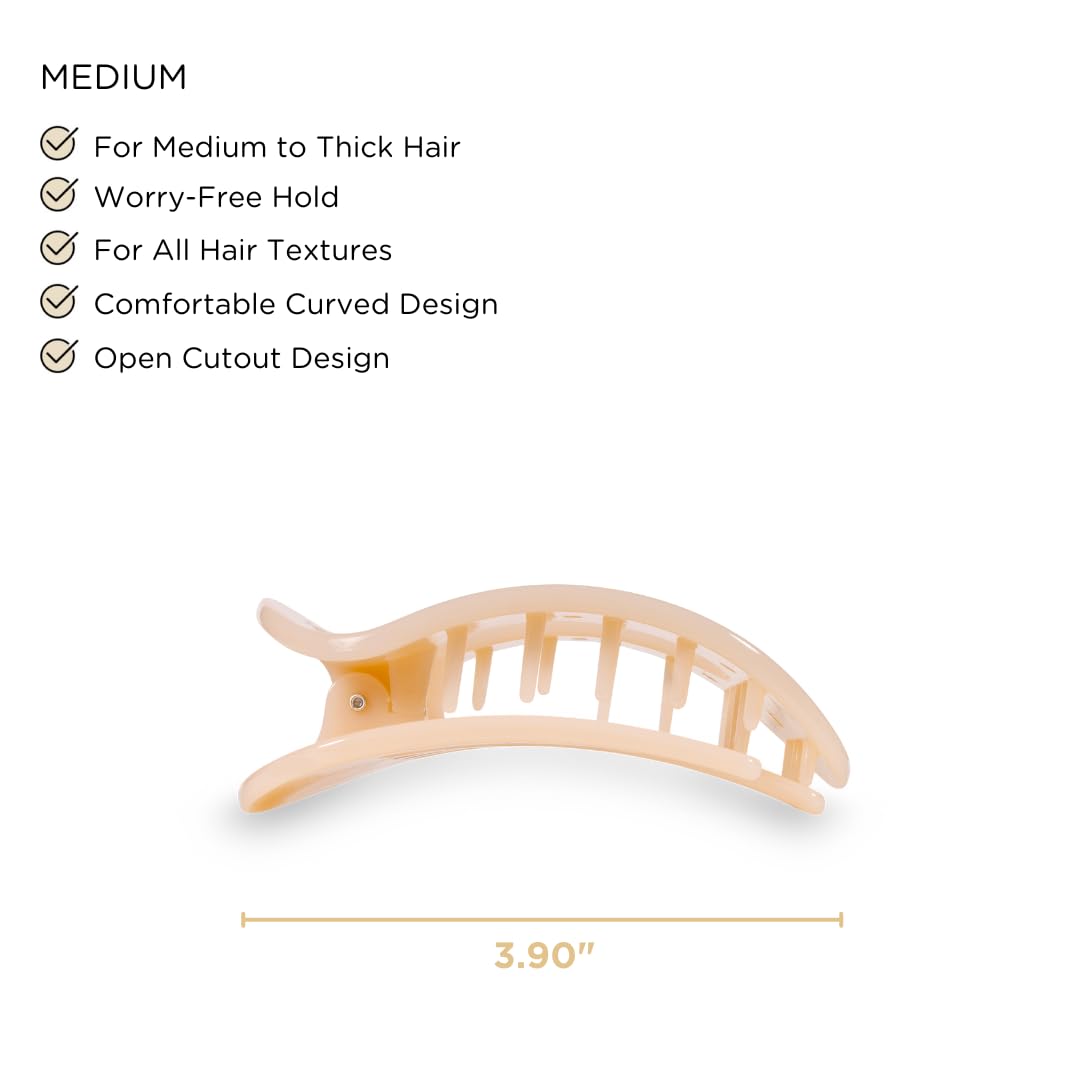 TELETIES clip plat rond — dents flexibles qui gardent la forme.