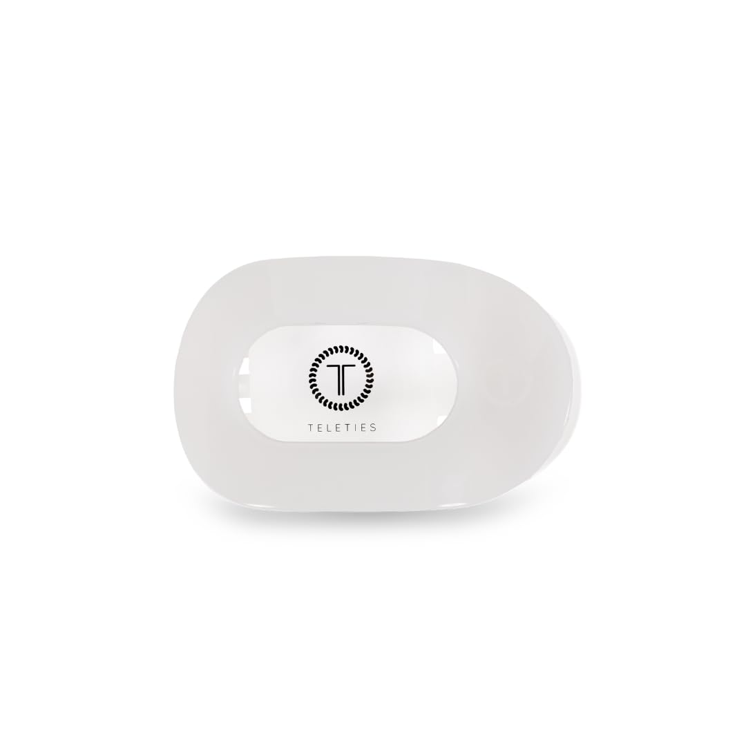 Teleties, petite pince ronde plate, offre une prise forte pour cheveux fins.