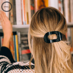 TeLETIES attache-cheveux plat rond, trois tailles adaptées.