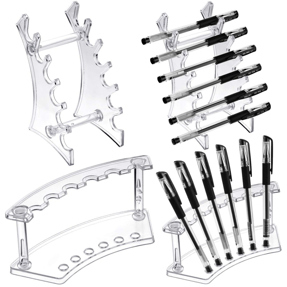 Porte-stylo Teling en acrylique avec 6 niveaux, présentation claire.