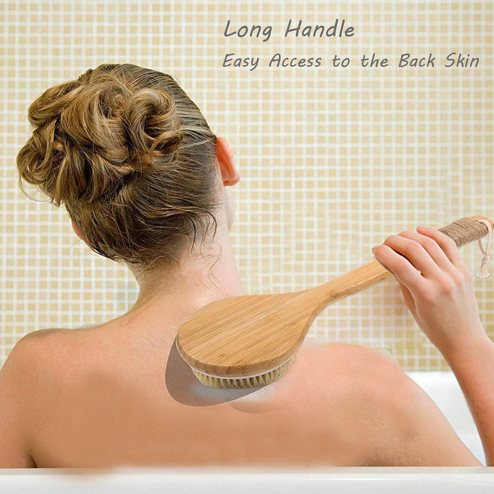Brosse TEMEAYE lymphatique poignée ovale, soin ciblé