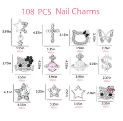 TemBelle accessoires ongles 3D Y2K brillants pour designs étincelants.