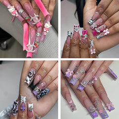 TemBelle accessoire chaton sur ongles 3D: touche mignonne et charmante.