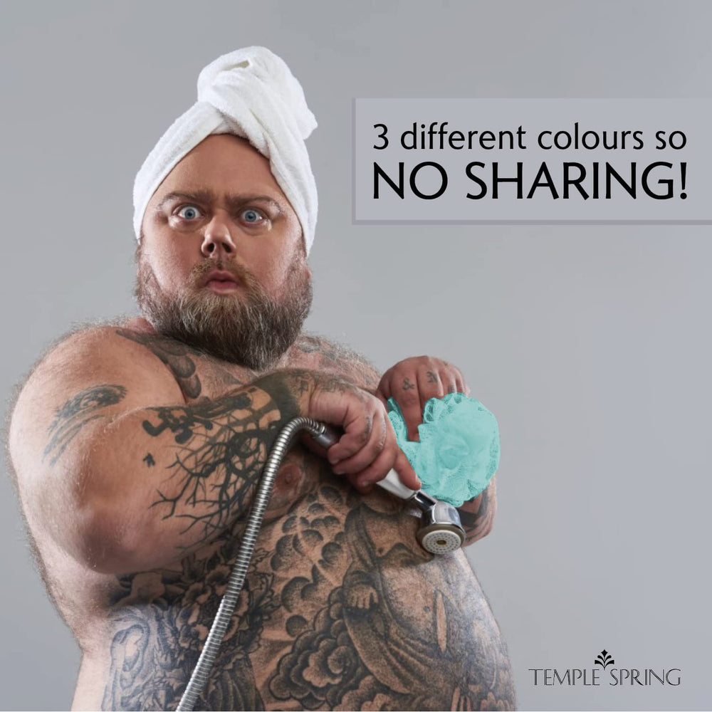 Temple Spring Loofa ventouse et crochet douche, rangement pratique.